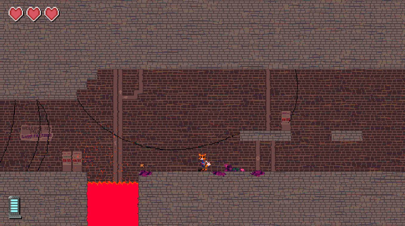 A later screenshot of Action Fox, including the level 1-4